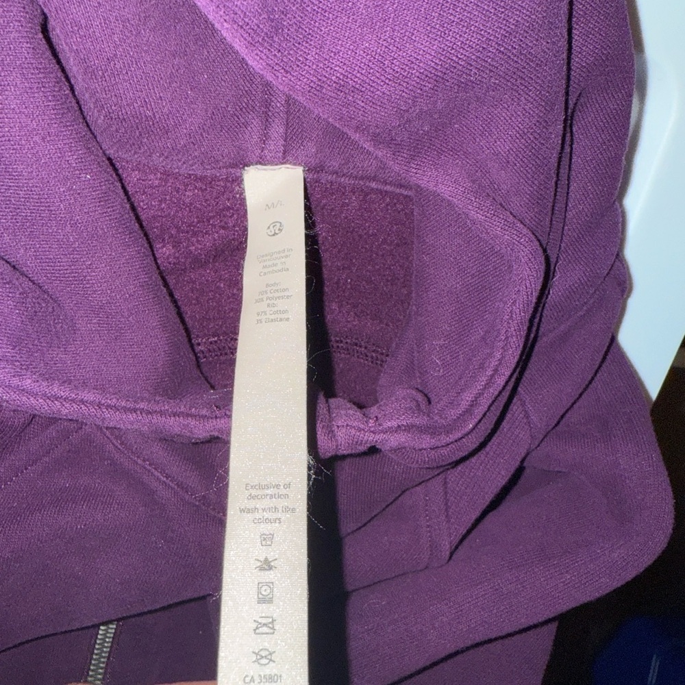 Lulu-B Purple Hoodie Sweatshirt - Picture 2 of 2